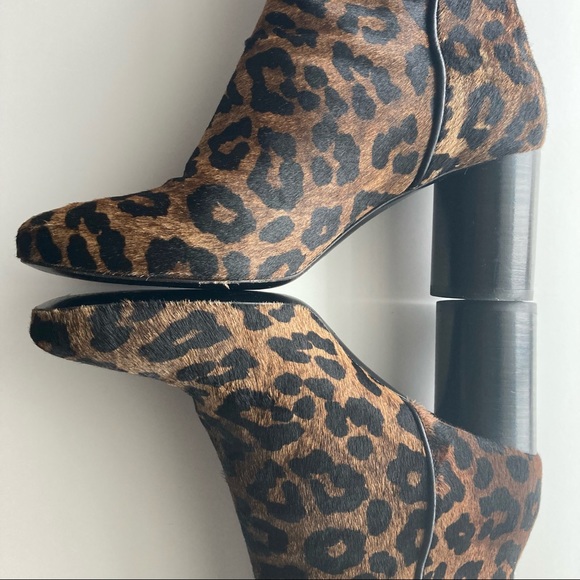 Sandro Sacha Leopard Ankle Boots - Picture 8 of 14